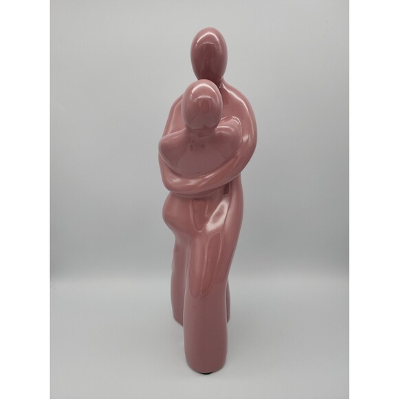 VTG Haeger Pottery Abstact Couple Embracing Tango 1990 Mauve Original Sticker - Picture 4 of 12